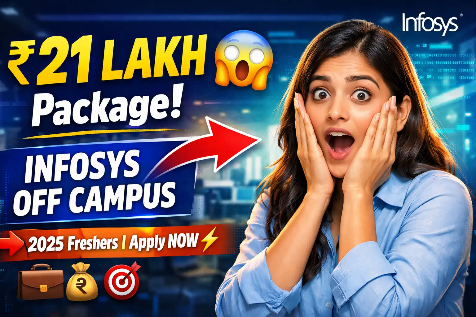 Infosys Hiring For Freshers 2025: Off Campus Jobs Across India | ₹21 LPA