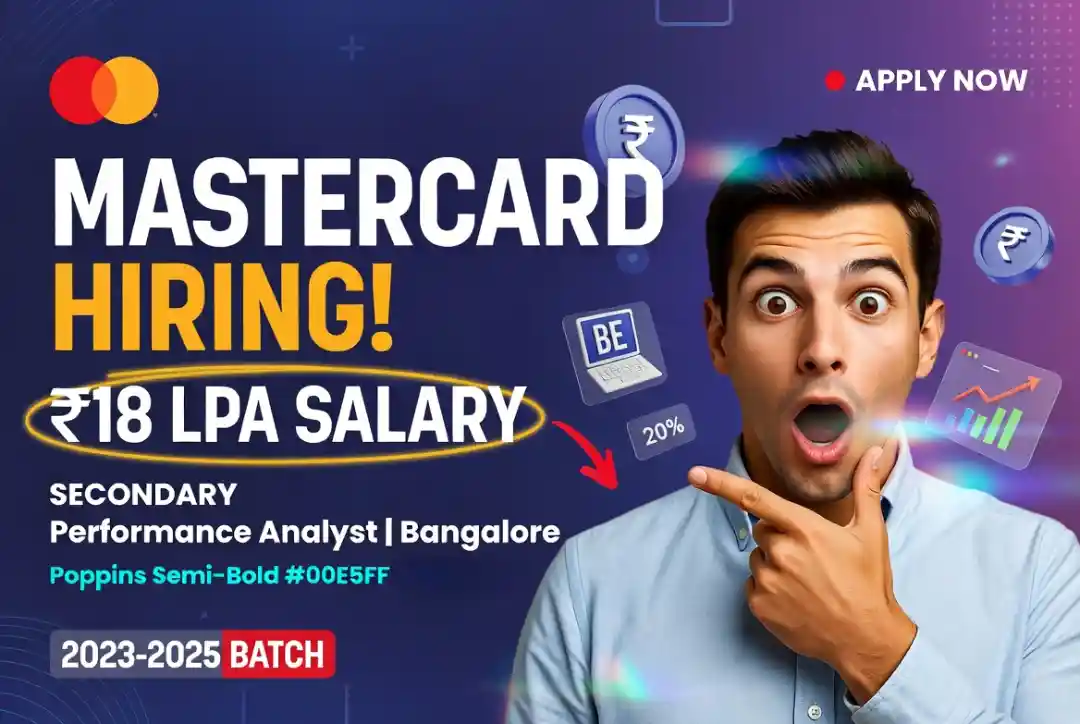 Mastercard Hiring Performance Analyst in Bangalore 2026 | Apply Now