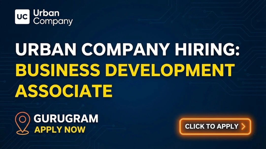 Urban Company Hiring in Gurugram: Business Development Associate Role Open