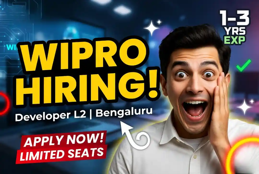 Wipro Limited Hiring For Developer L2 | Bengaluru Jobs Apply Today