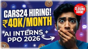 CARS24 Hiring AI Interns 2026 in Gurugram, India | GenAI Role With PPO