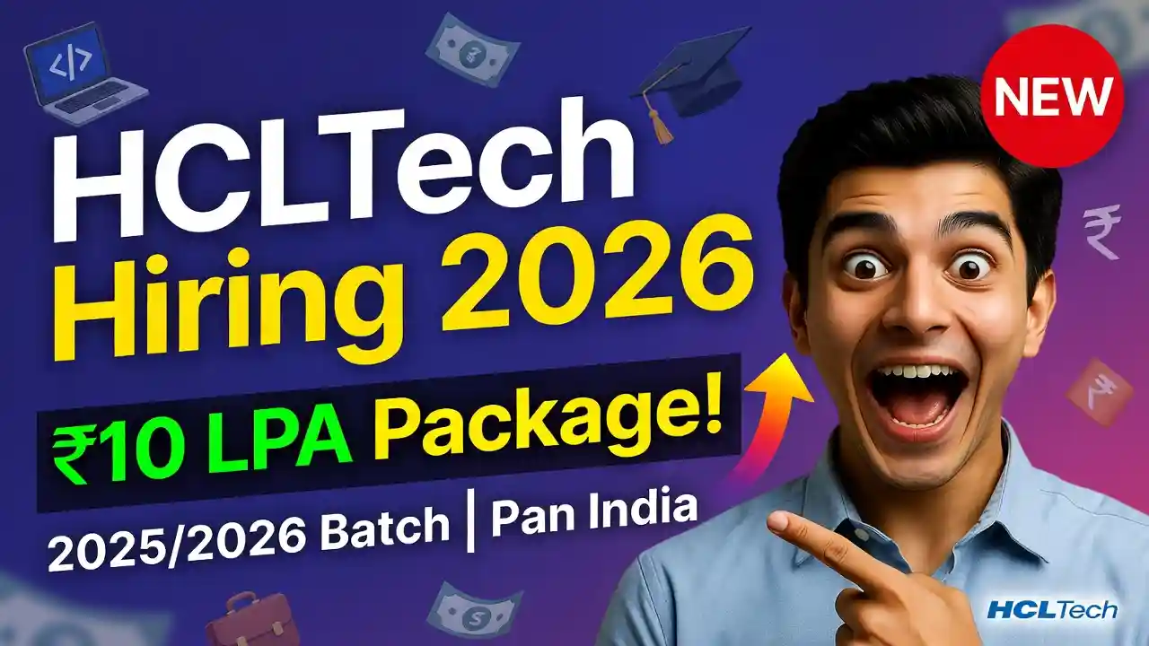 HCLTech Hiring For Campus Hiring 2026