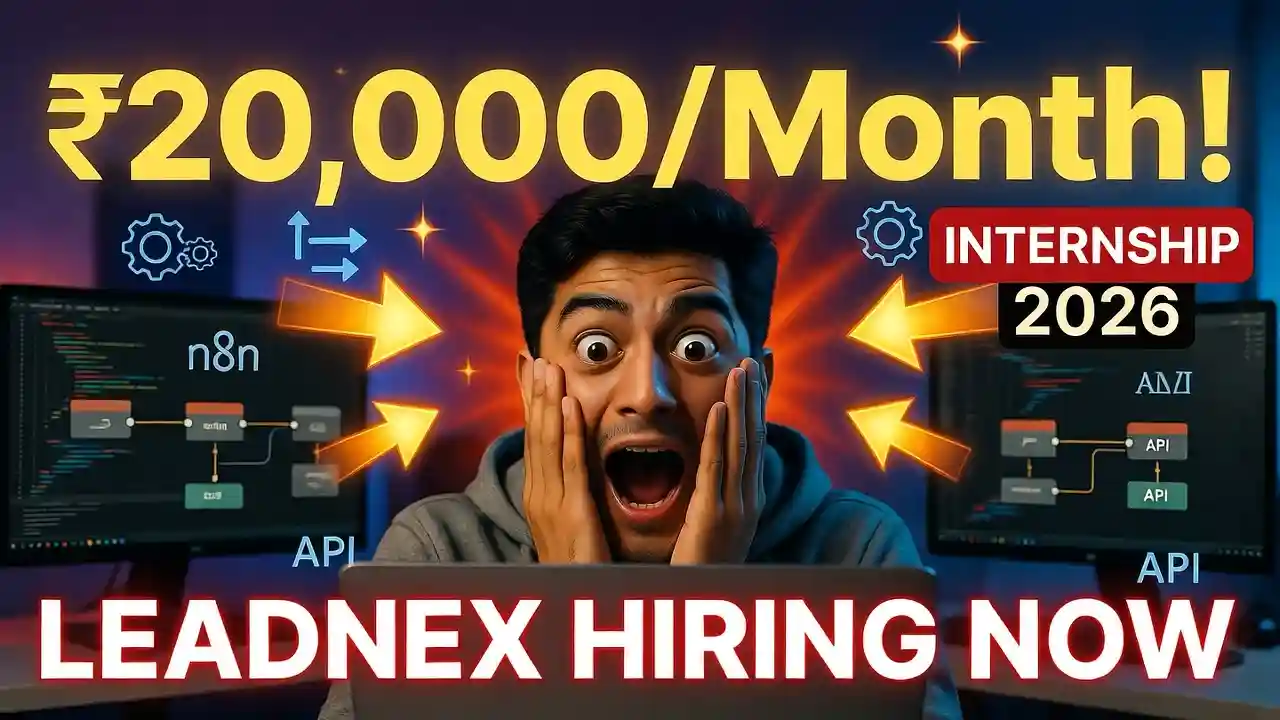 Leadnex Hiring Automation & Systems Intern 2026