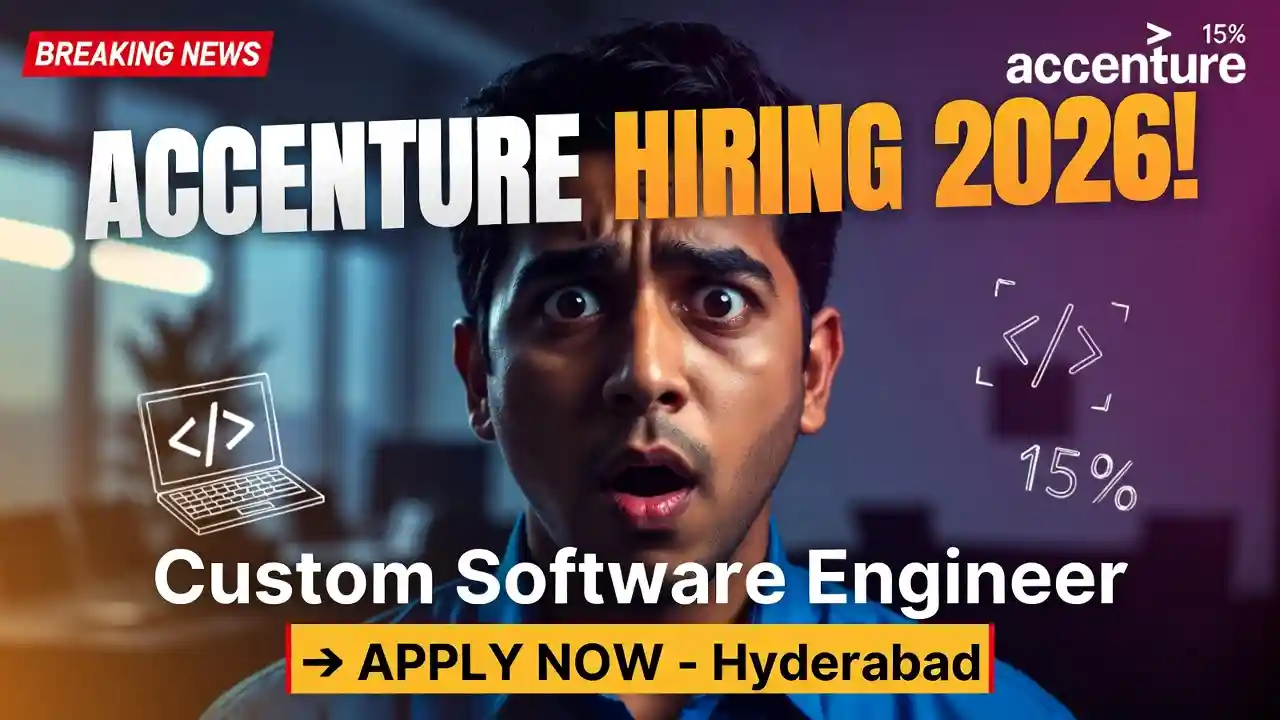 Accenture Hiring in Hyderabad, India: Custom Software Engineer Positions