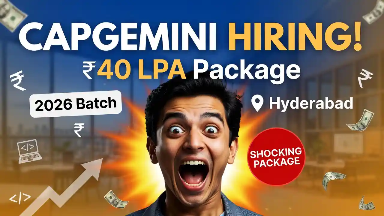 Capgemini Hiring Software Engineer 2026 in Hyderabad