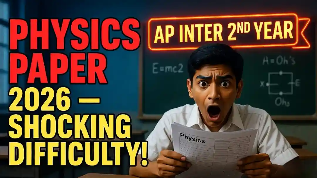 AP Inter 2nd Year Physics Analysis 2026: Difficulty & Student Feedback