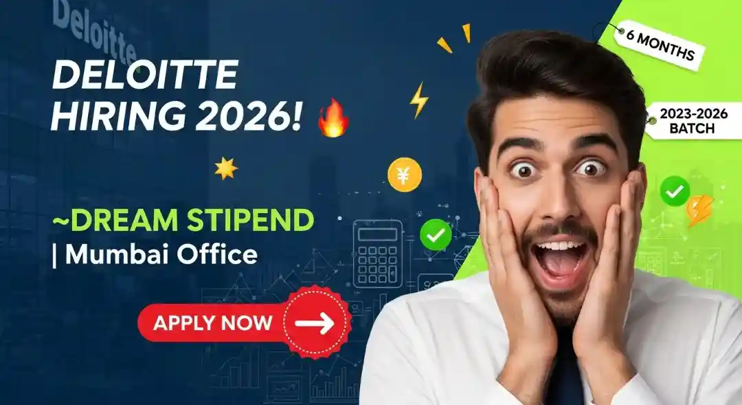 Deloitte Hiring For Internship: Actuarial Role in Mumbai, Maharashtra 2026