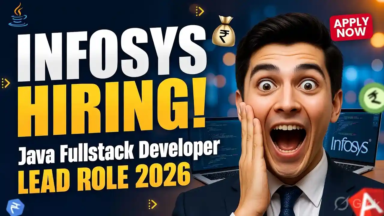 Infosys Hiring in India: Java Fullstack Developer Angular Lead Position