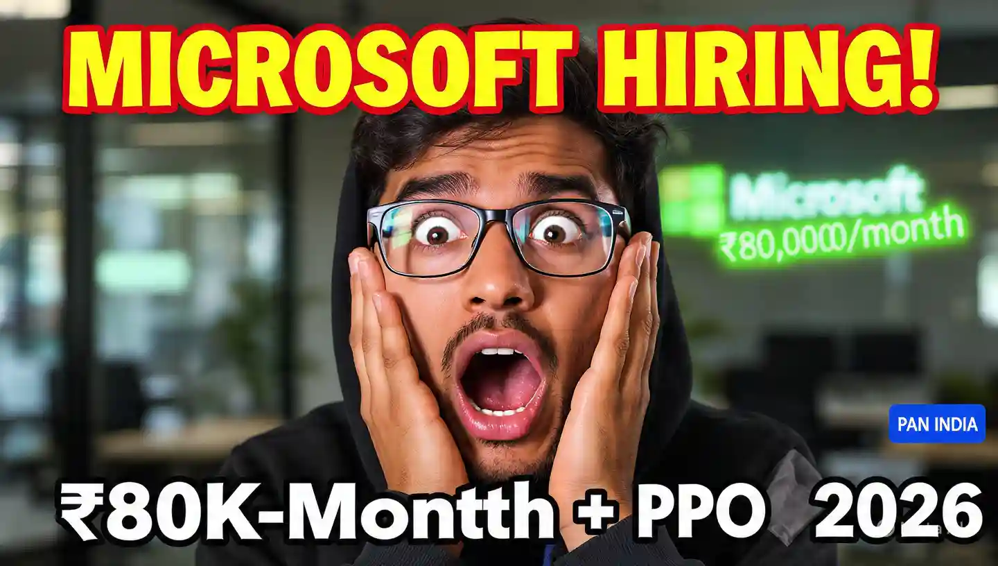Microsoft Hiring Summer Research Intern (+PPO) 2026 PAN India: Apply Now