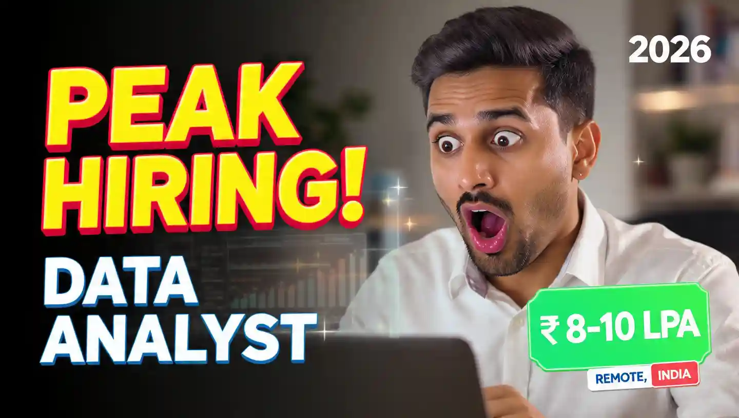 Peak Hiring in Remote , India: Data Analyst Roles at Peak ₹8-10 LPA Open