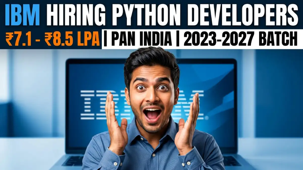 IBM Python Developers Hiring 2026: Apply for IBM Career Python Developer Job