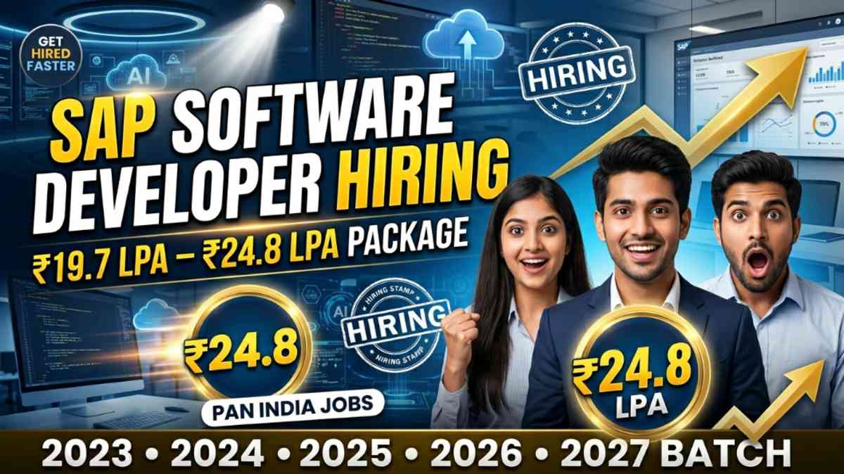 SAP Software Developer Hiring 2026: Apply Now for Pan India Roles