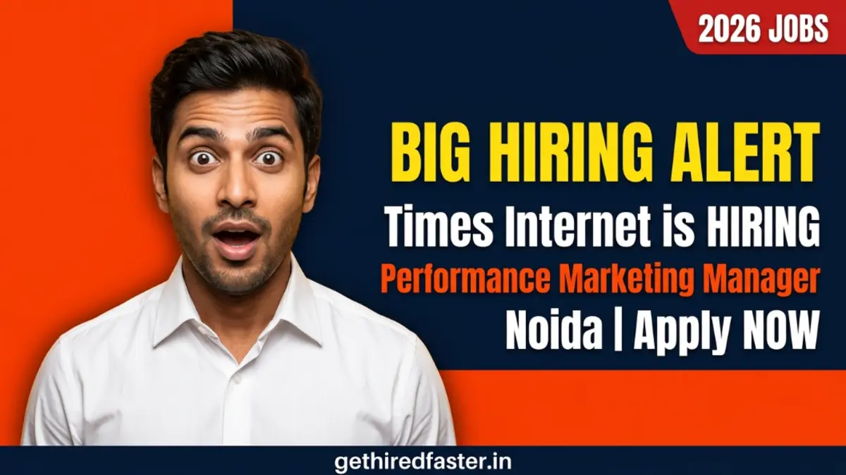 Digital / Performance Marketing Manager Job Apply at Times Internet | Times Internet Career 2026