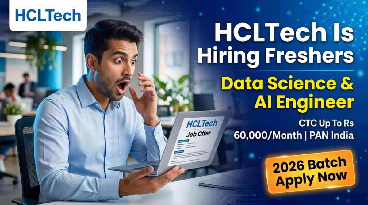 HCLTech Data Science & AI Engineer Job Apply Now | HCLTech Career 2026
