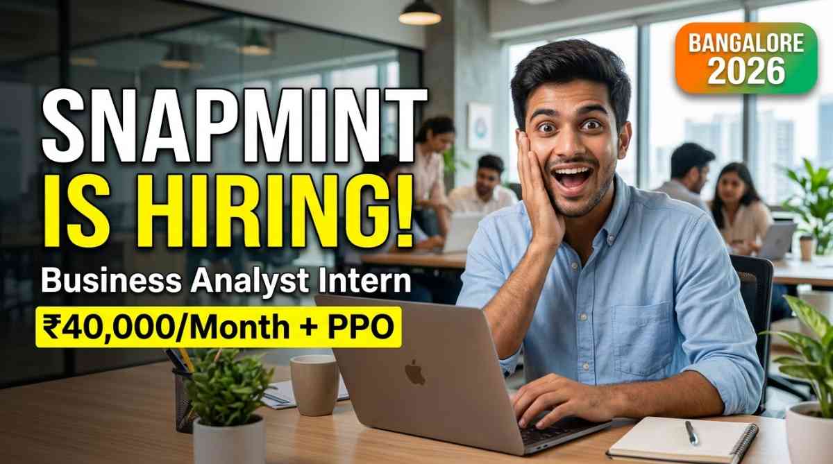 SnapMint Business Analyst Intern Job Apply Now | SnapMint Career 2026